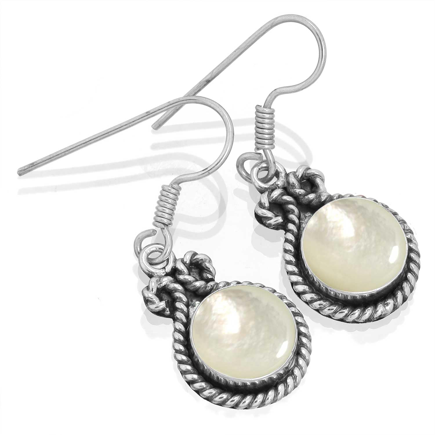 925 Sterling Silver Overlay Handmade Jewelry Round Carnelian, Rose Quartz, Turquoise, Garnet Natural Gemstone Boho Drop Dangle Earring For Women - Image 8
