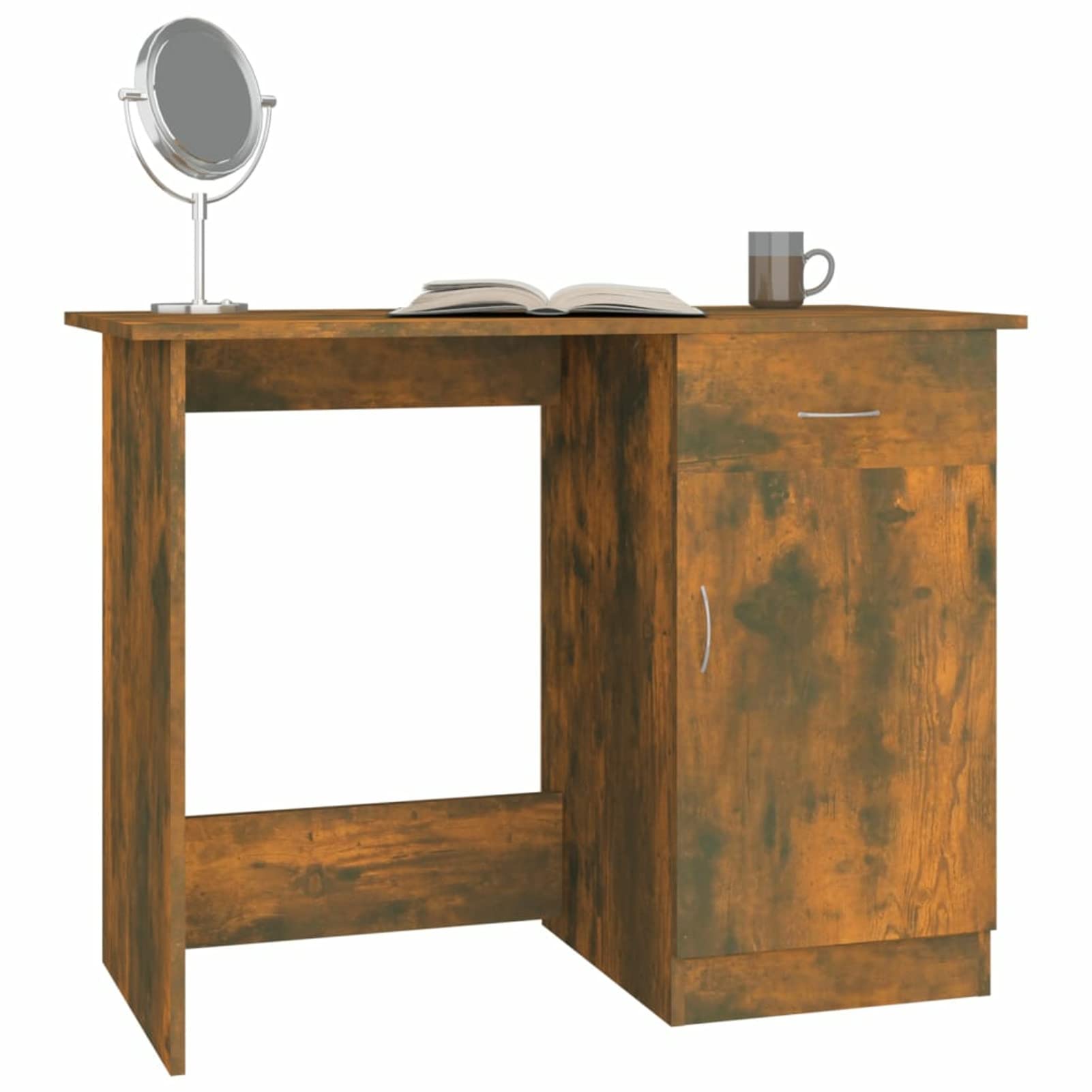 Homgoday Scrivania da ufficio, scrivania per computer, scrivania da ufficio, con spazio per studio, ufficio, soggiorno, incenso, 100 x 50 x 76 cm, materiale in legno