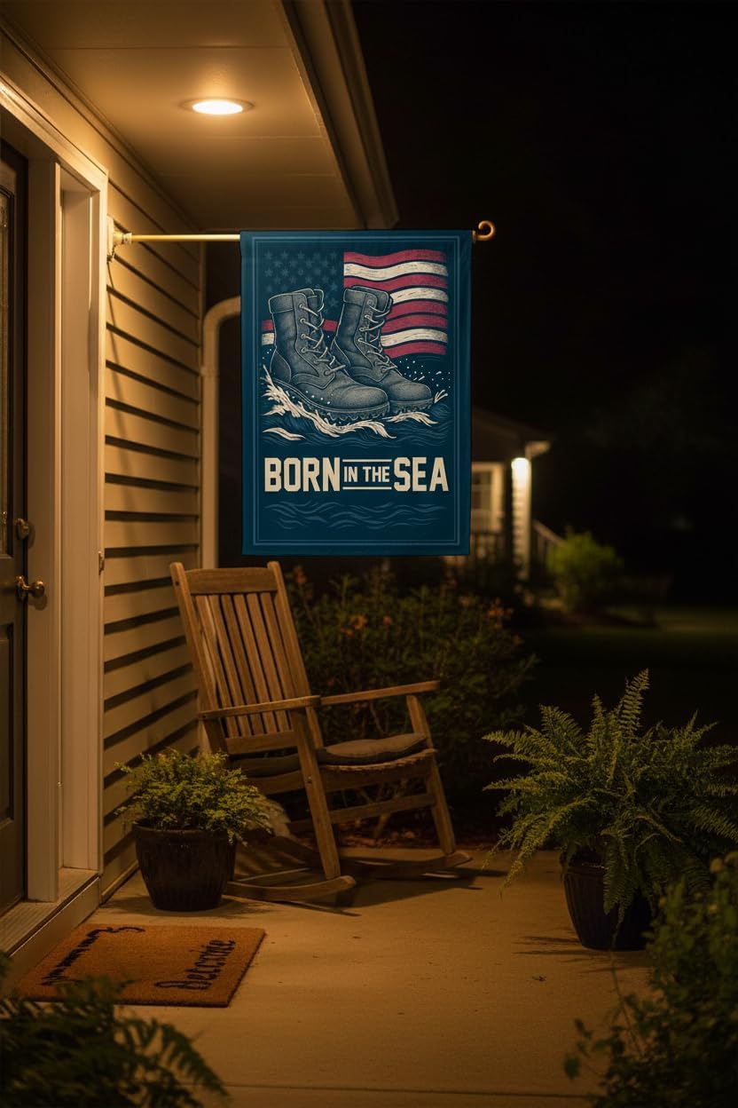 Navy Garden Flag 12x18 Inch Double Sided Military Veteran Tribute Outdoor Yard Banner | Polyester Decor for Patriot, Memorial & Veterans Day - Image 4