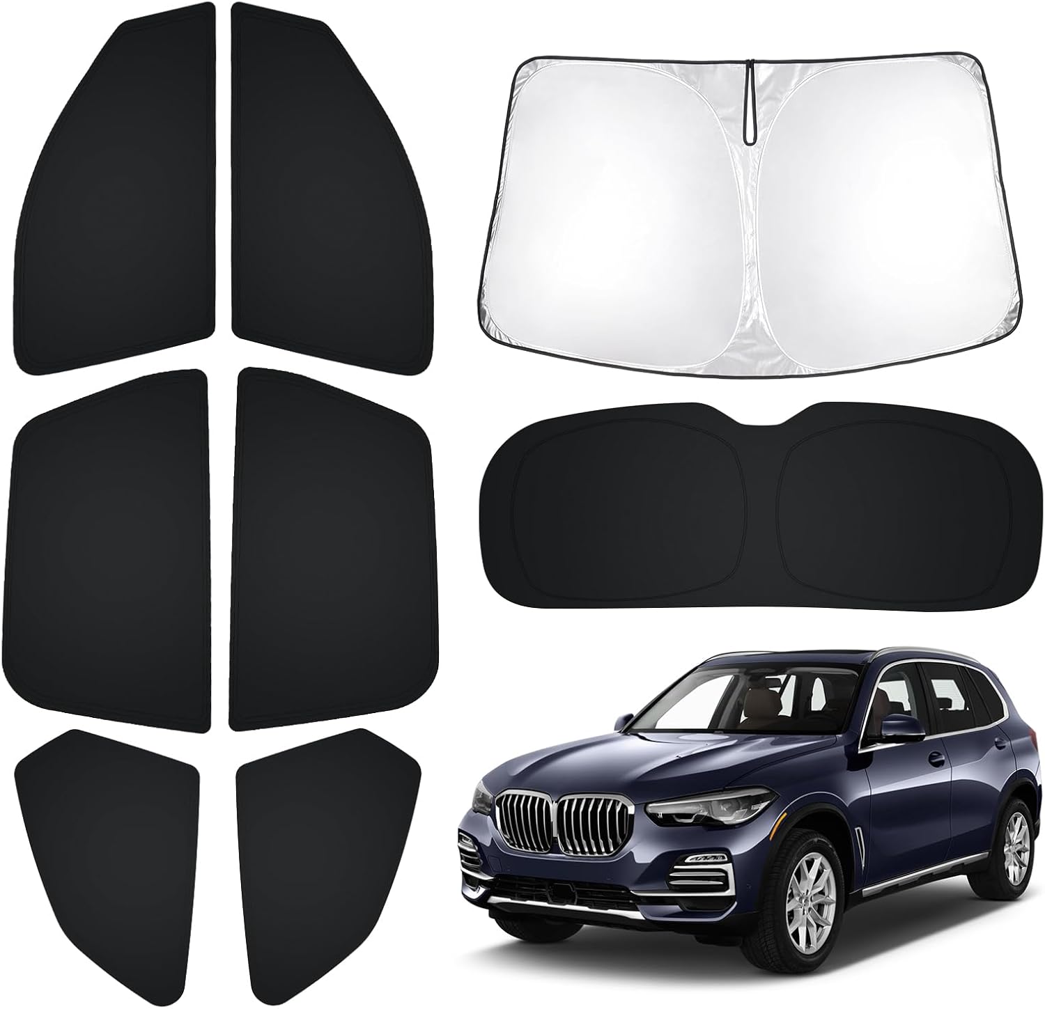 T TGBROS Custom Fit for Windows Sunshade BMW X5 2019-2023 Windshield ...
