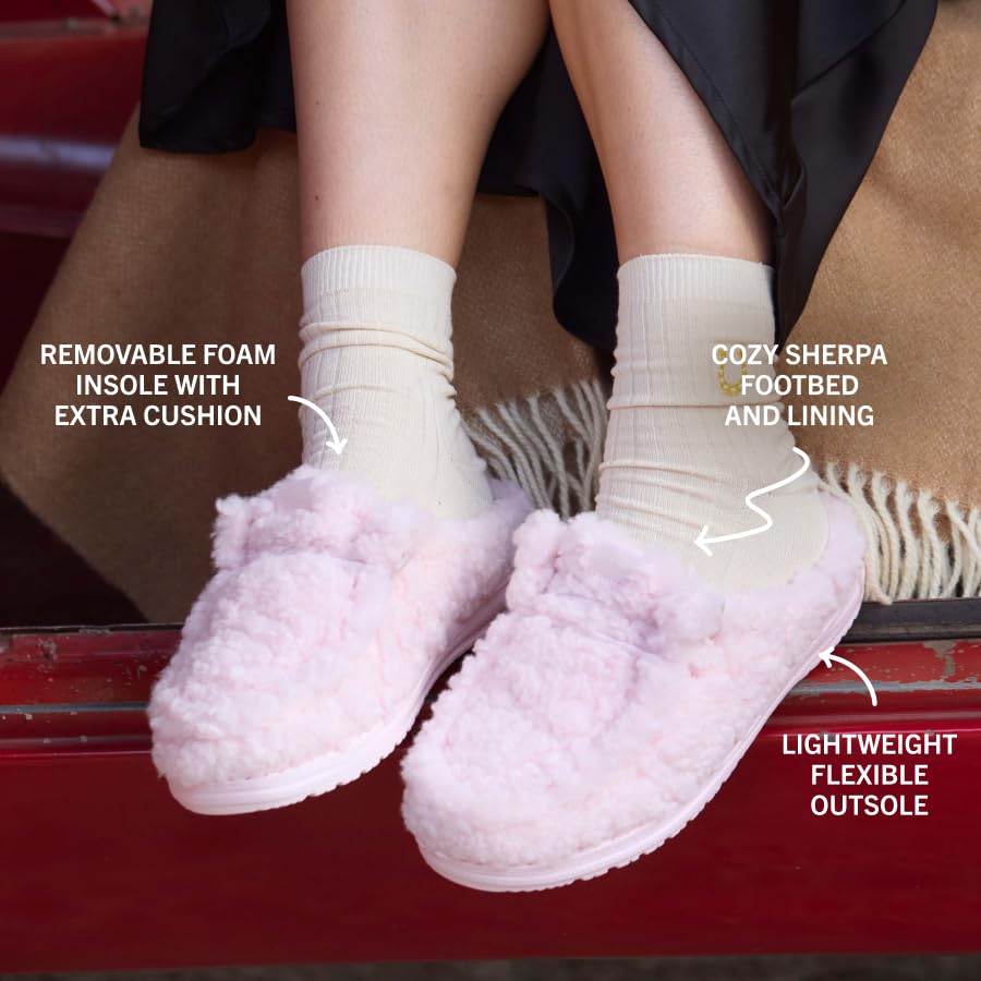 Image of HEYDUDE Women's Wendy Cozy Slipper | Lightweight Women's Slip-On Shoes | Comfortable & Casual Everyday Footwear