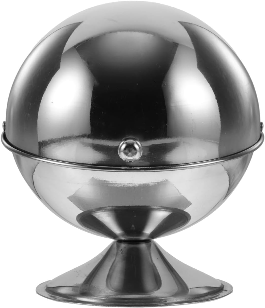 Yardwe Stainless Steel Sugar Bowl with Roll Top Lid Household Condiment Jar for Sugar Storage and Kitchen Salt Canister 6.69X5.11X5.11 Inches