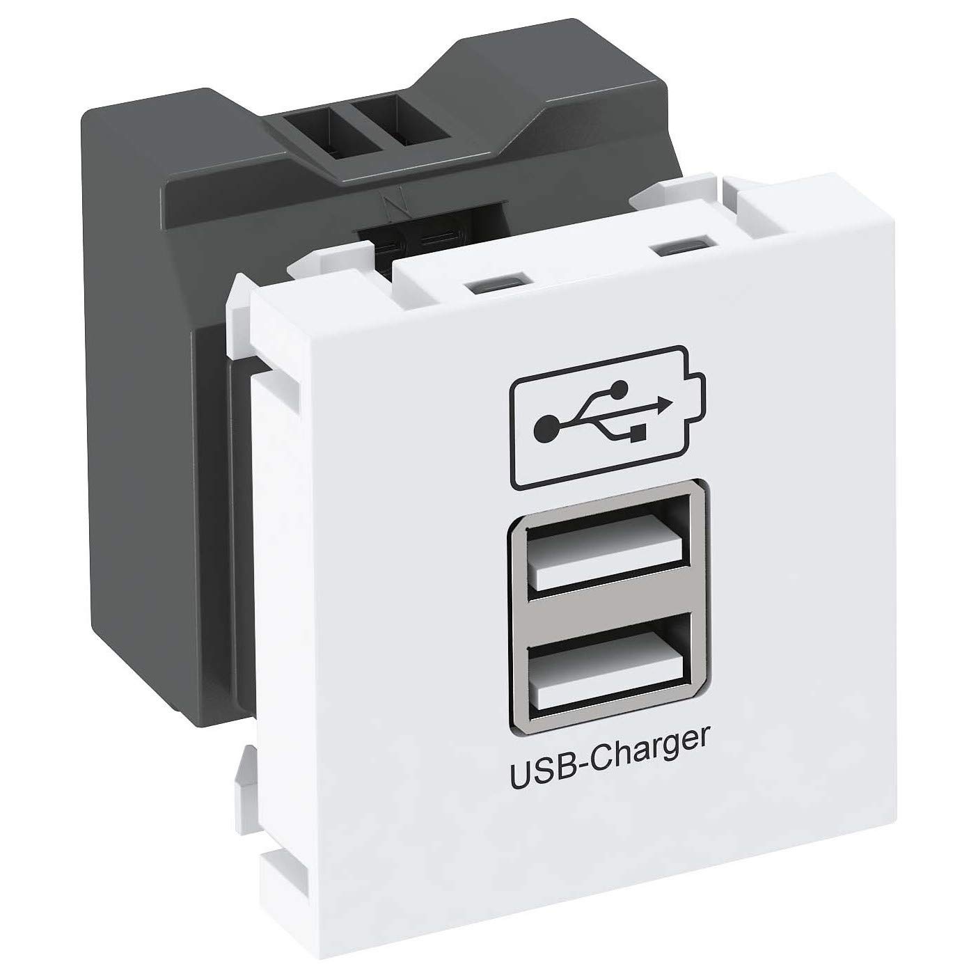 Cargador USB 2.1A alimentation pour charger deux appareils au bureau