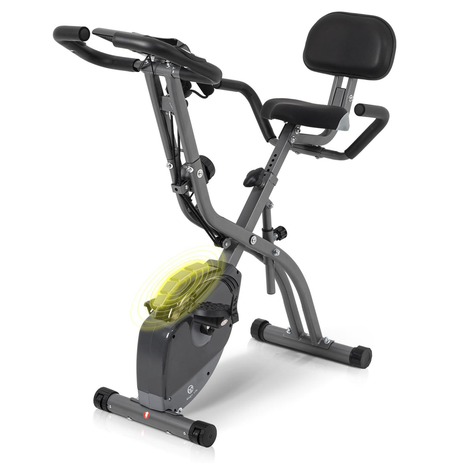Folding Exercise Bike with 16-Level Magnetic Resistance