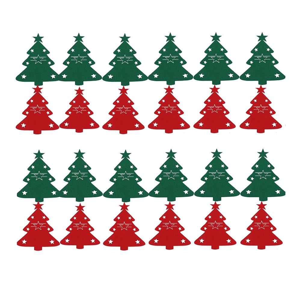 Vjsujehgy Christmas Cutlery Rack Thickened Christmas Felt Spork Bag Dining Table Decoration