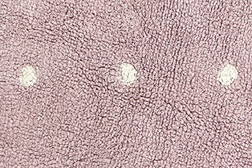 Lorena Canals Washable Rug Mini Biscuit Round In Natural/Vintage Nude, Round, Cartoon, Kids' Room, Nursery. Handmade In Cotton And Non-Toxic Dyes - Size: Ø 3' #TOP4