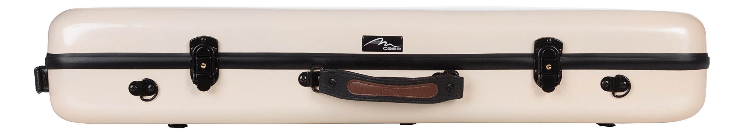 Custodia per Viola Fiberglass 38-43 Oblong perla M-case + borsa musicale