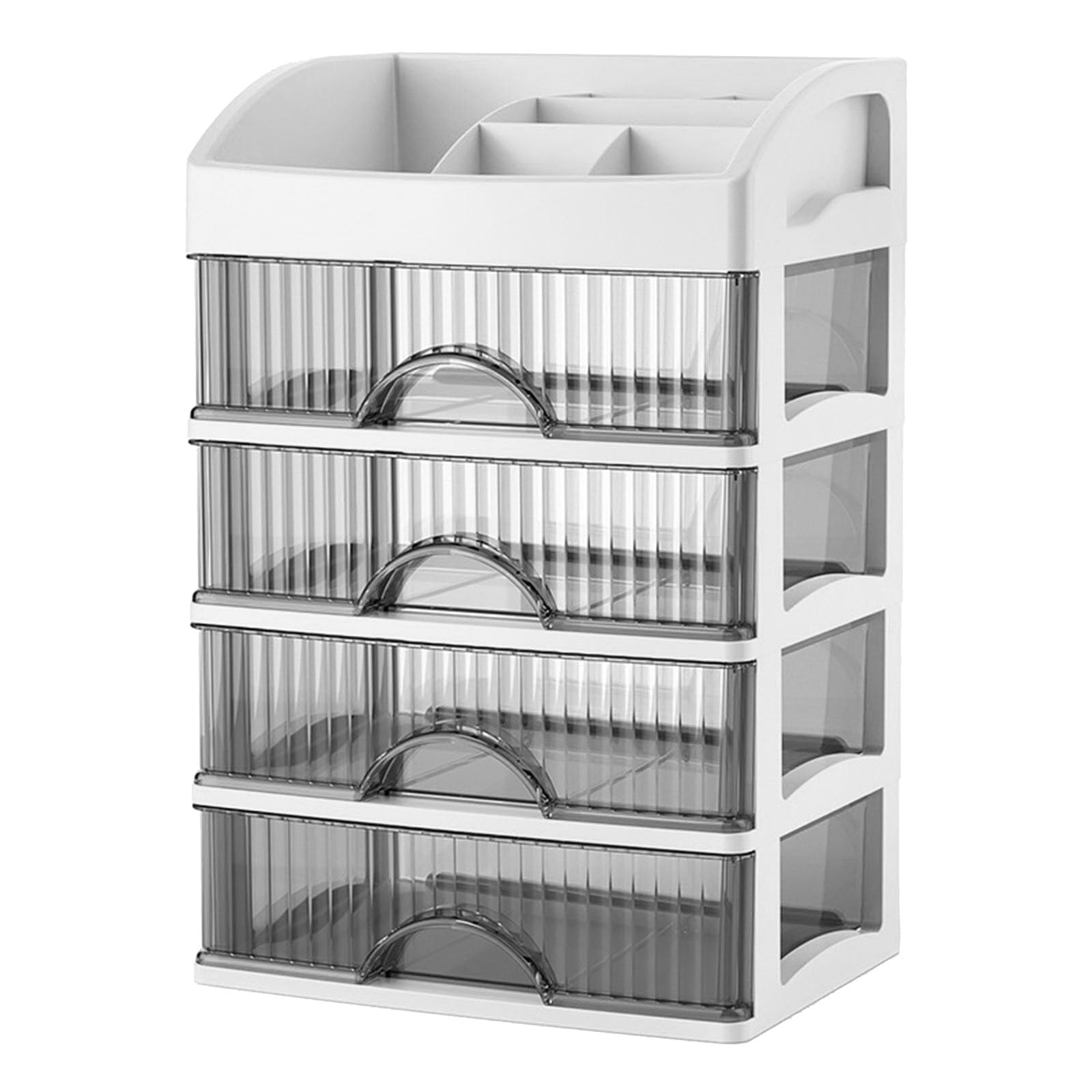 NEWFT Multipurpose Desktop Storage Case with Smooth Sliding Drawers for Supplies and Documents Storage Household Use Space Saving Organizers