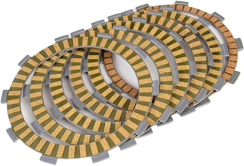 Clutch Friction Disc Plates 4-pack Compatible With Automotive Motorcycle Parts Steed 400 NV400 CJ CK CS CV NT400 Bros 400 NC25 VT500 ED EF VRX400T NC33 NV400