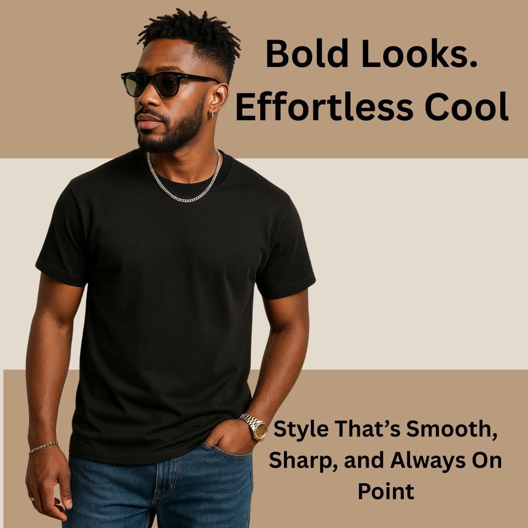 GUAAFA Men's T-Shirt Crew Neck Tee Short Sleeve | Regular Fit Lightweight Soft 100% Cotton Tshirt Summer Tshirts for Man - Image 6