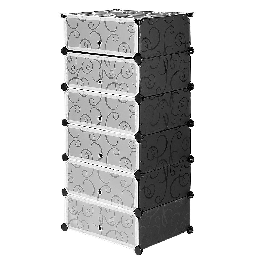 Étagère modulaire pour chaussures et bottes | Meuble de rangement étroit pour couloir et entrée