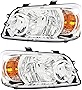 For Toyota Highlander Headlights Lamps Set 2007 Halogen Driver and Passenger Side
