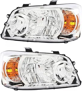 For Toyota Highlander Headlights Lamps Set 2007 Halogen Driver and Passenger Side