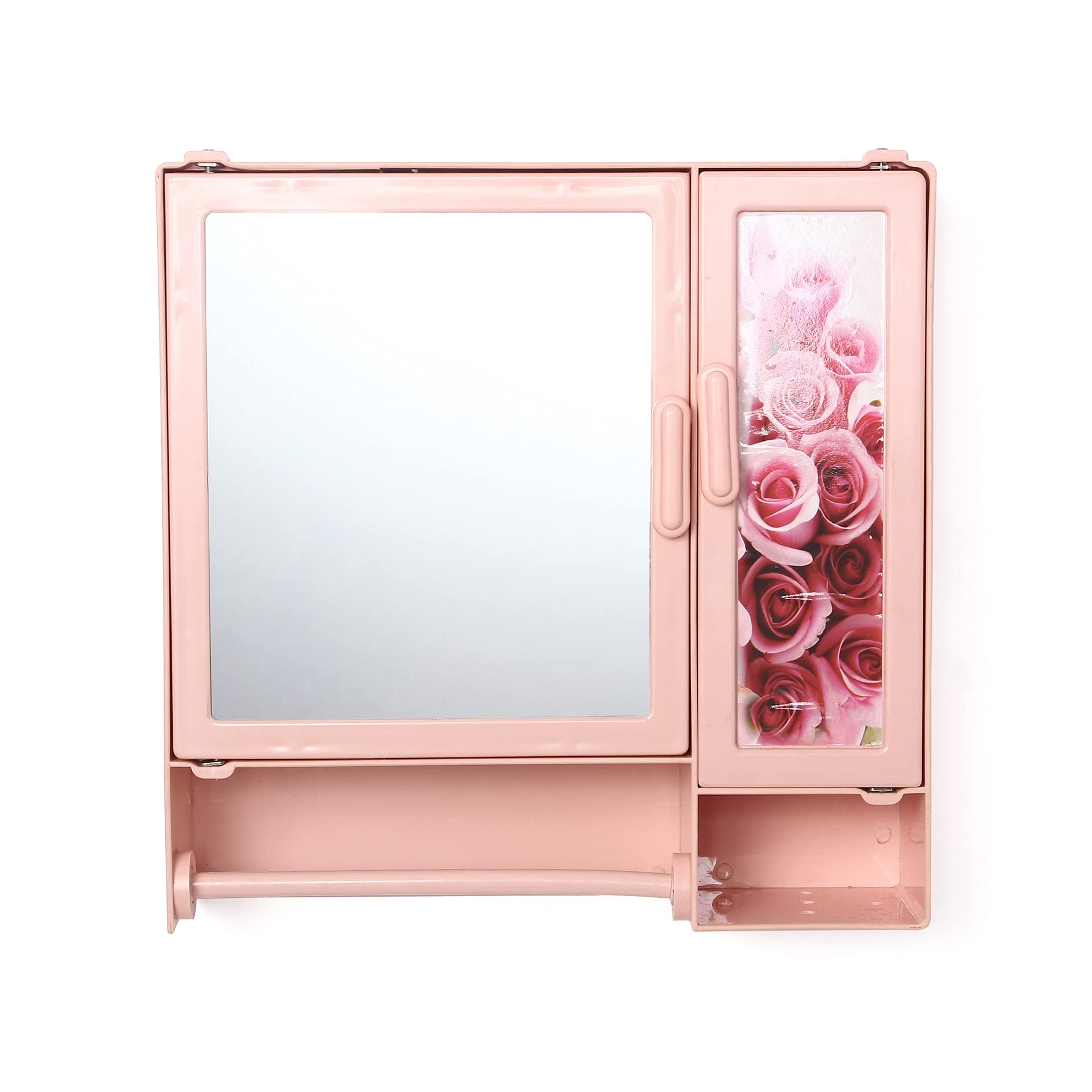 zahab Two Door Bathroom Cabinet with Towel Rod and Shelf 35 x 10 x 35 cm Pink (B09DYV8B7G) Amazon Price History, Amazon Price Tracker