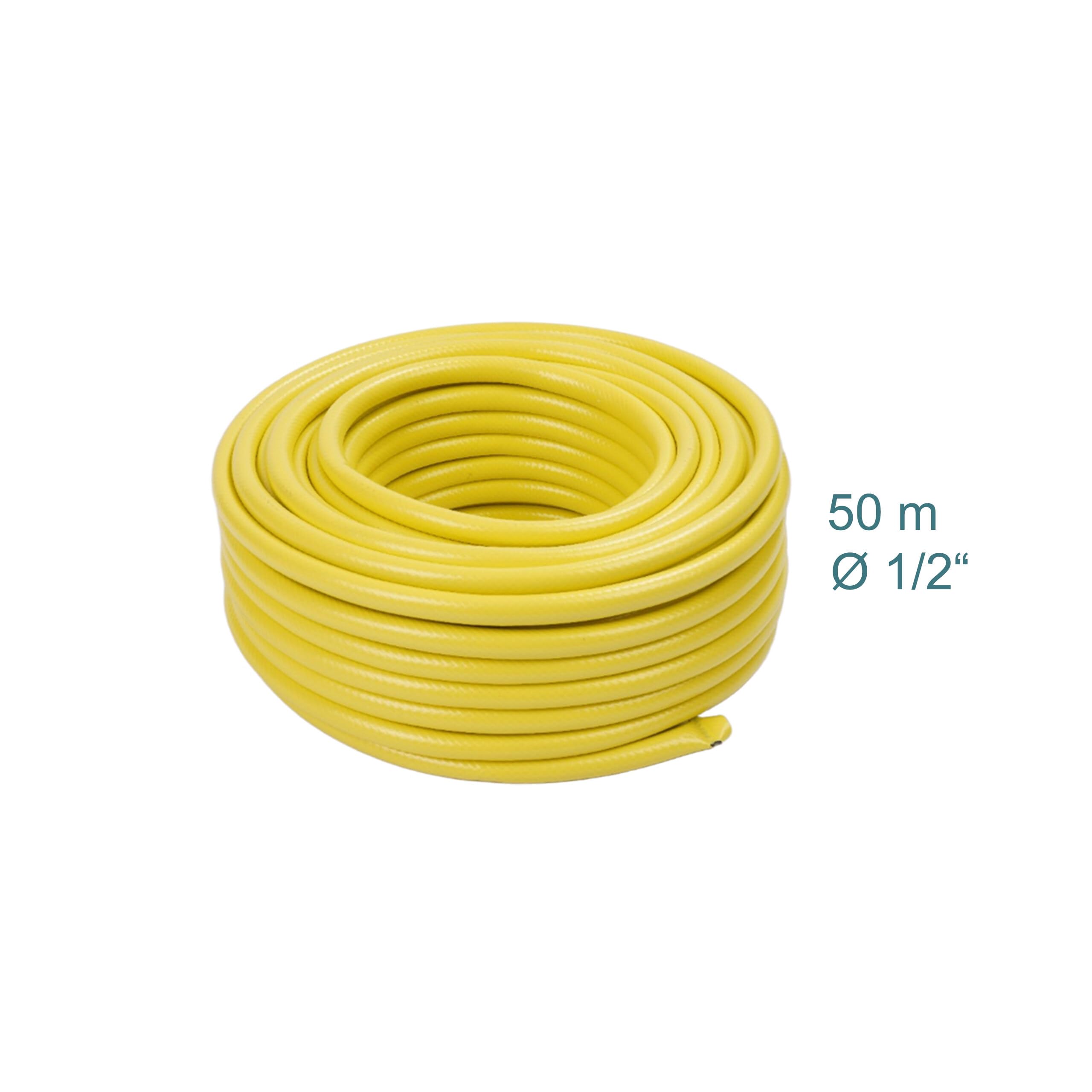 Relaxdays Tubo da Giardino, 50 m, Universale 1/2", Resistente a UV e intemperie, Rinforzato in PP