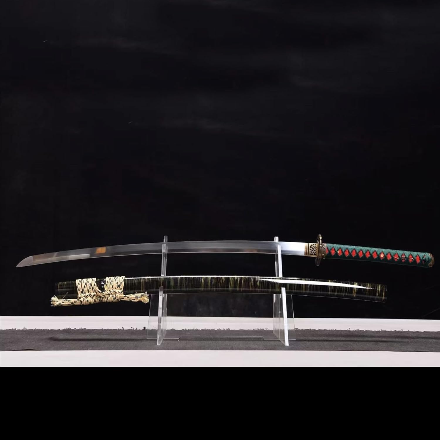 Full Tang Hand Forged High - Manganese Steel Samurai Sword, Best for Outdoor Sports, Self - Defense, Martial Arts Training, Decoration & Collection, 40.5" Overall