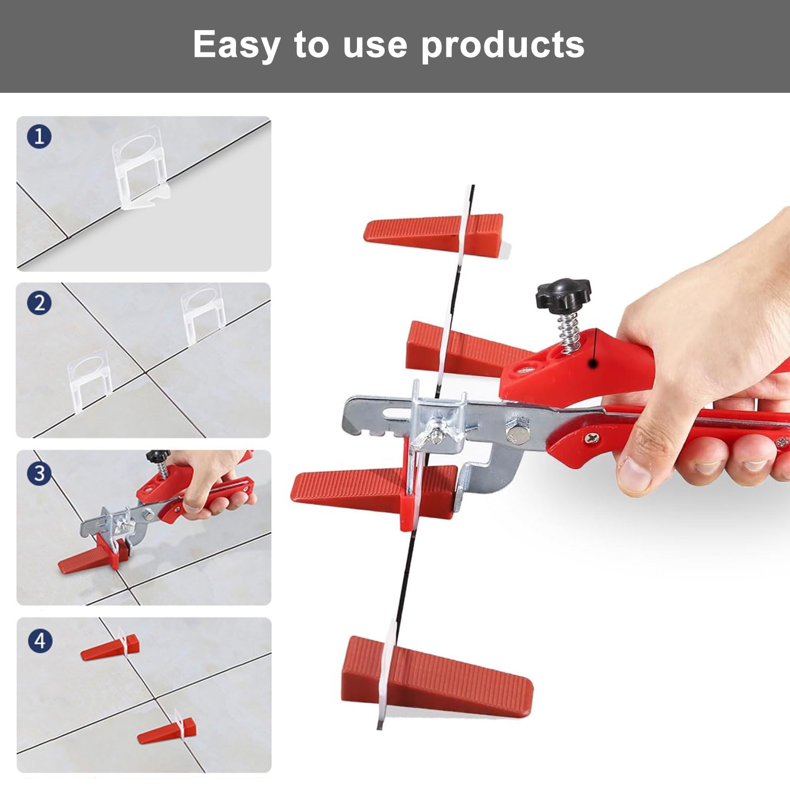 CILSON - Sistema Di Livellamento Per Piastrelle Tornado 1,5 Mm, Kit - 2