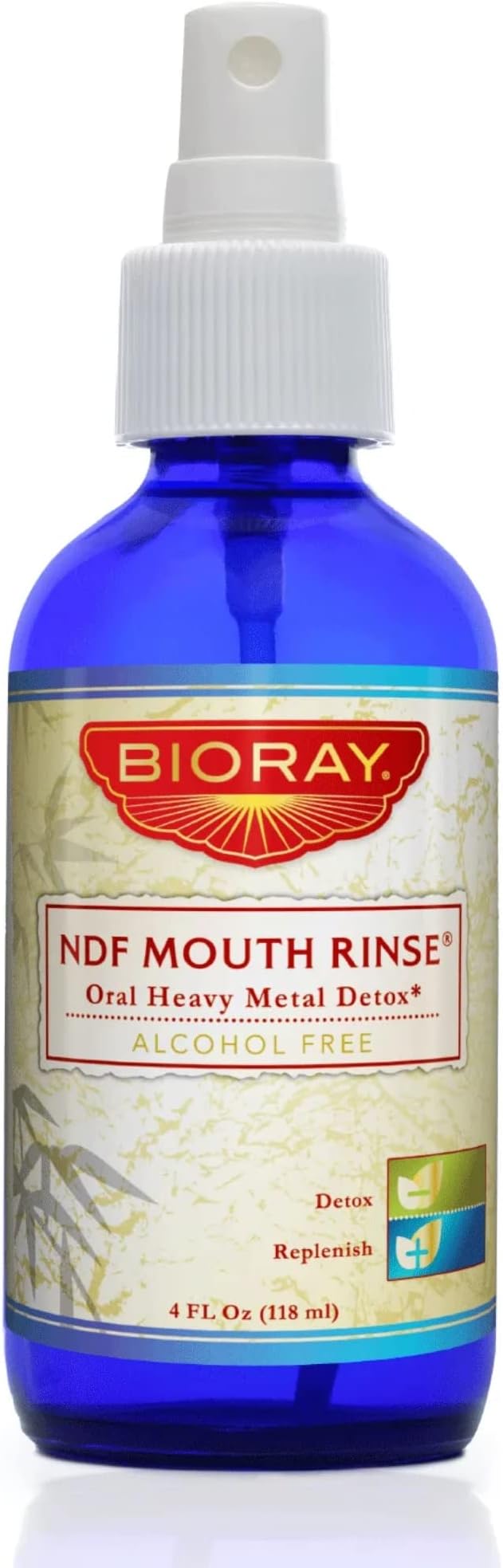 Bioray NDF Oral Heavy Metal Detox Mouth Rinse, Lemon Peppermint, 4 Fluid Ounce
