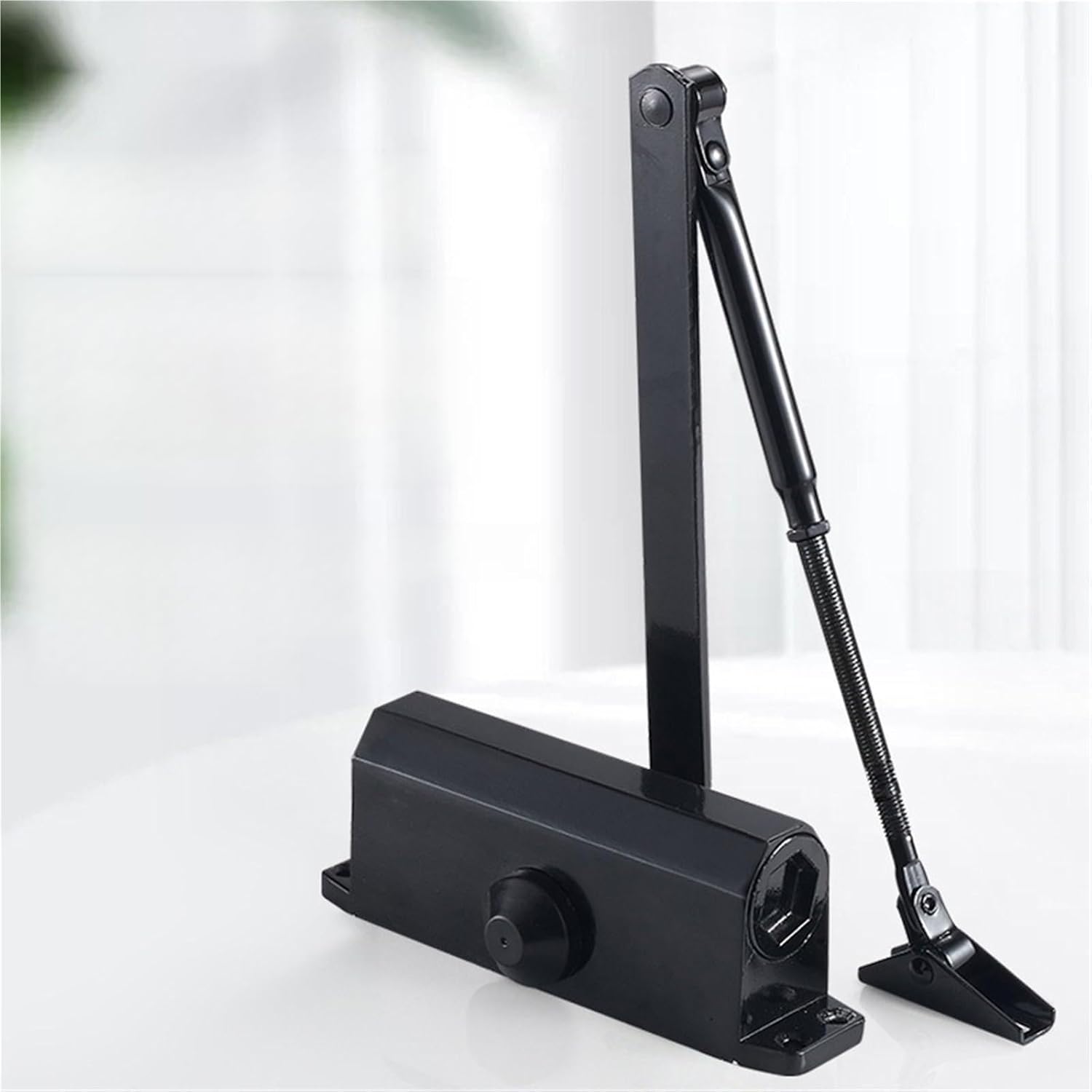 Hydraulic Buffer Door Closer 25KG to 80KG Adjustable Speed Door Closing Equipment Mute Soft Closing Door Hardware(M-Positioning Style)