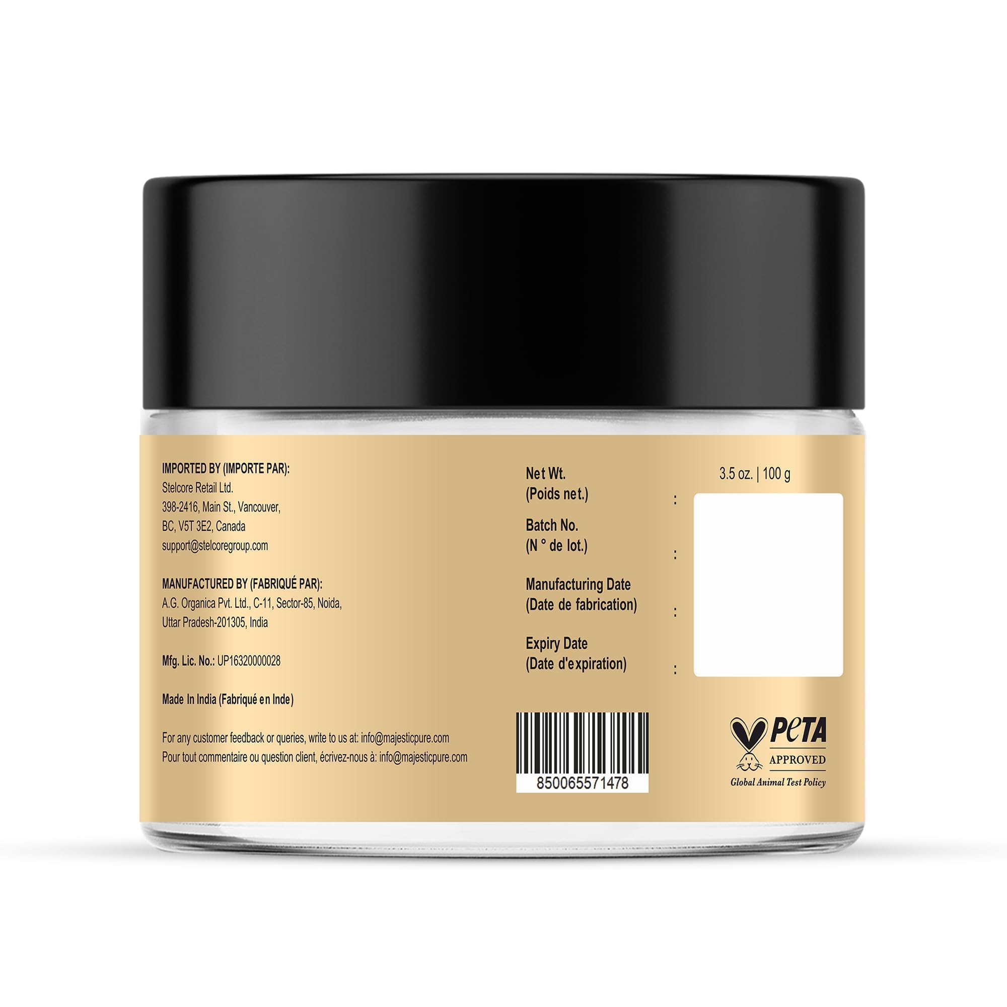 MAJESTIC PURE Batana Butter for Hair Growth | Moisturizes Scalp & Hair | Nourishing & Volumizing | 100% Pure & Natural | PETA Certified | 3.5 Oz