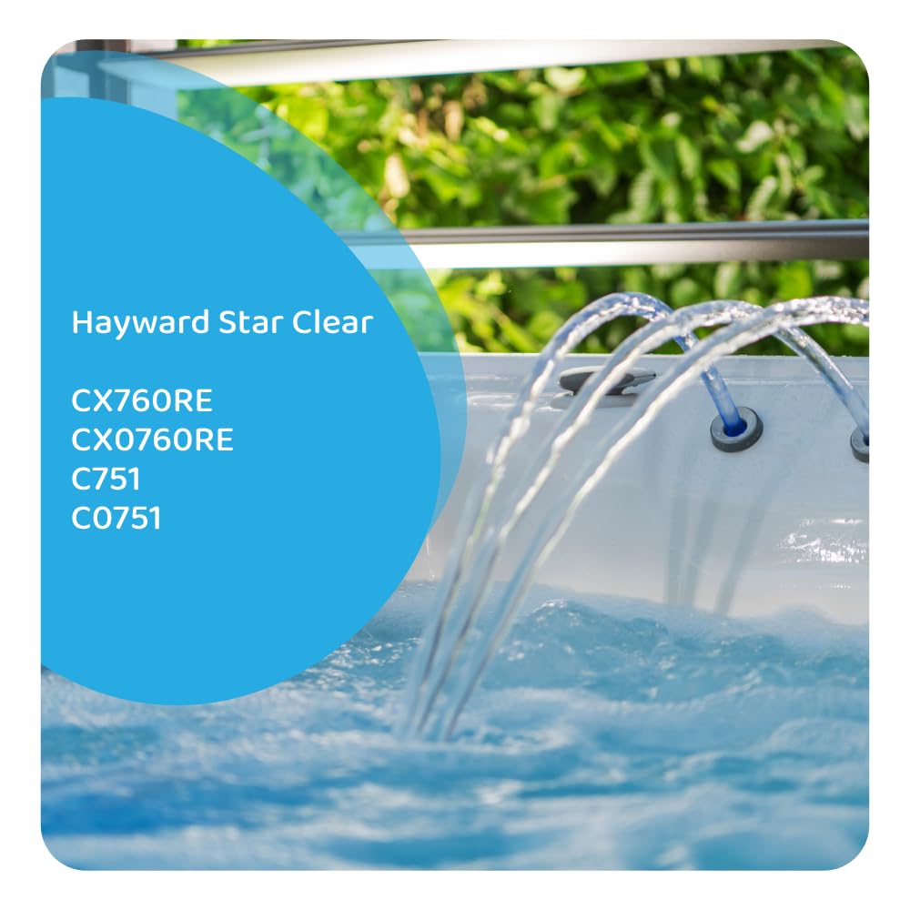 AllSpares Cartucho de filtro de piscina de repuesto para Hayward StarClear CX760RE | CX0760RE | C751 | C0751 | Ø227 x 441 mm | Apertura 102 mm