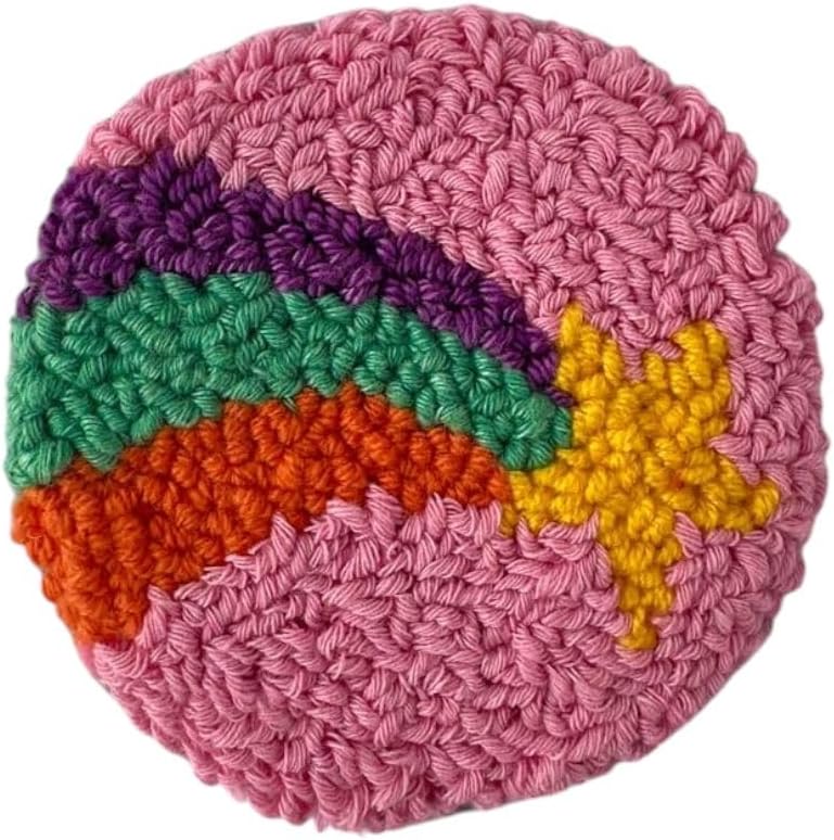 Ready to Sheep Handmade Punch Needle Car Coaster Superheroes (F)