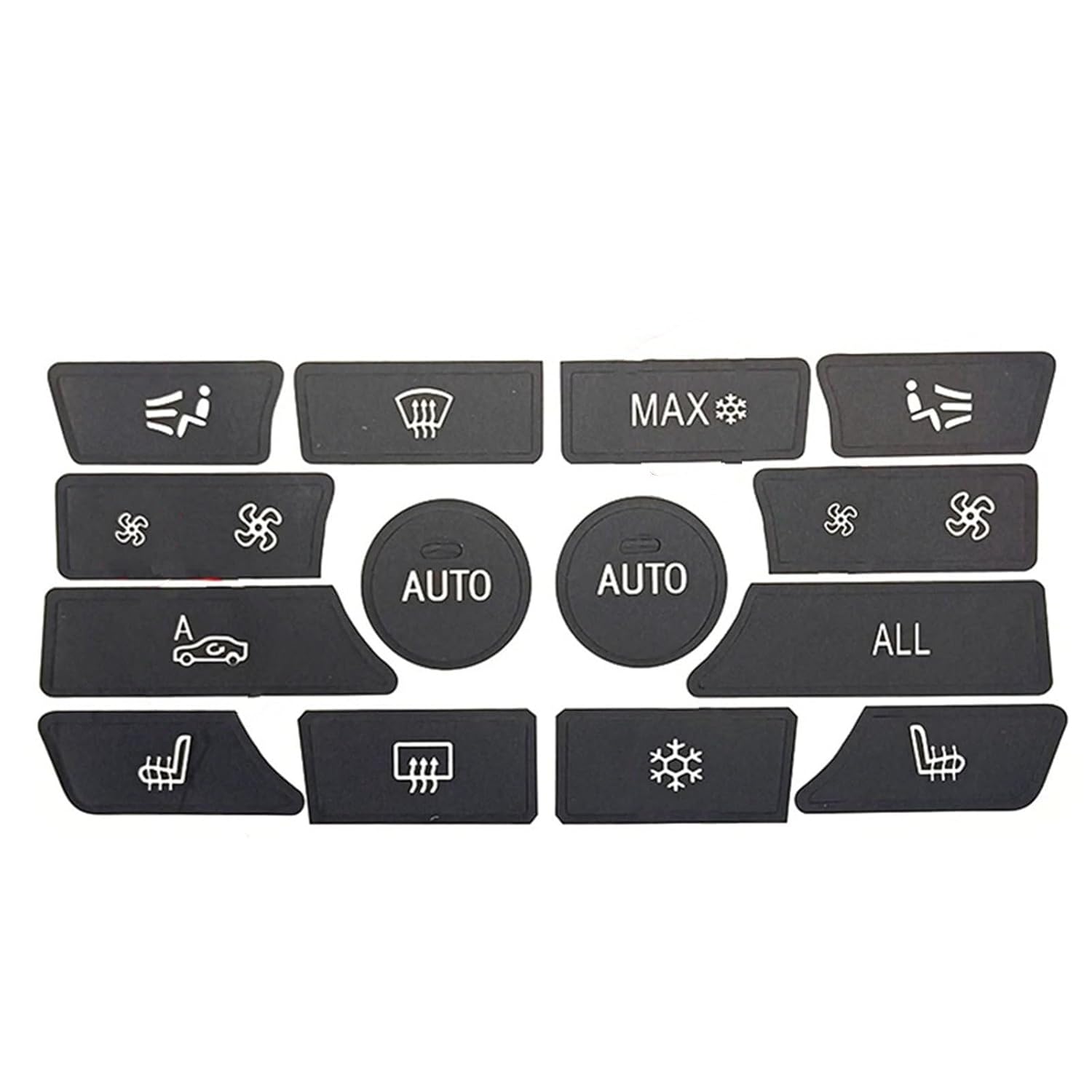 Replacement for BMW 5 Series for F10 F11 F18 2010-2014 2015 2016 for 5GT F07 Car Air Climate AC Switch Button Repair Decal Sticker Trim Car Interior Patrs(14PCS No Off)(14PCS No Off)