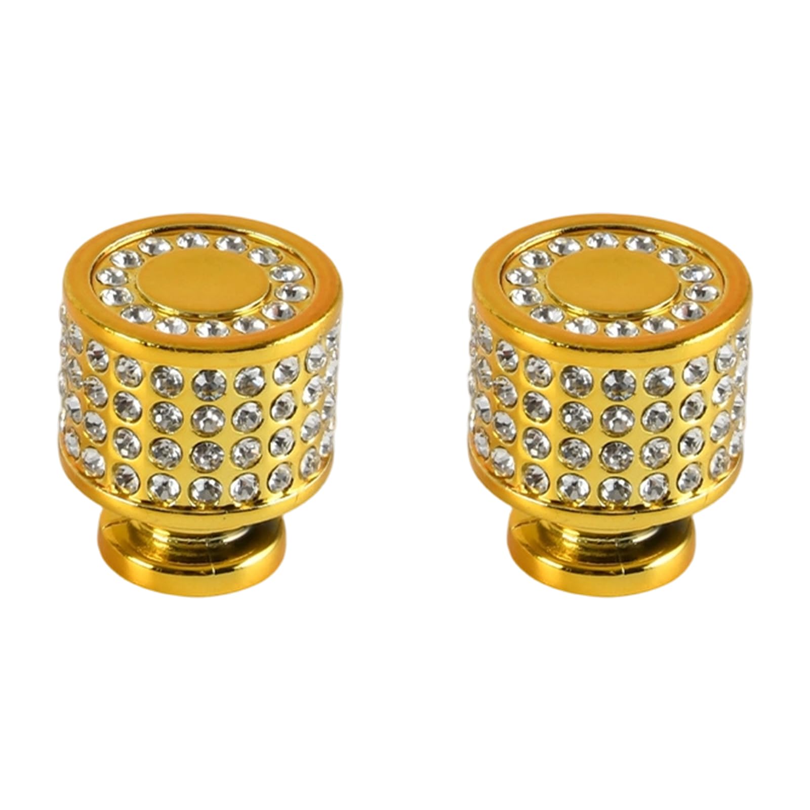 Alloneslife D 2Pcs Luxury Crystal Cabinet Pulls Abs Single Hole Handle Stylish & Functional Single Hole Rawer Pulls For Cabinets & Furniture Hardware