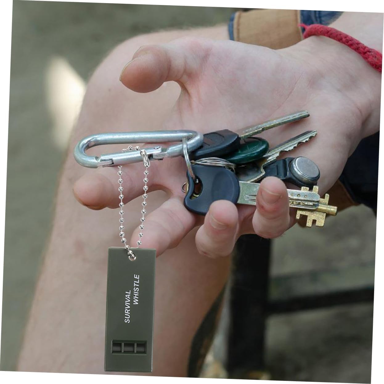 KOMBIUDA 10pcs Emergency Whistle High-Volume Safety Signal for Camping Kayaking Boating Outdoor Survival