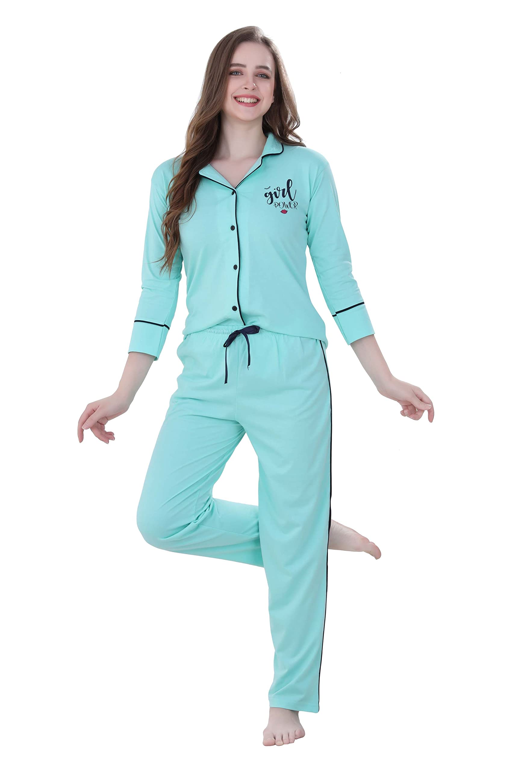 soulemo Hosiery Night Suit Set for Women's (Pyjama Sets) in Solid Colours 1281-picture-56