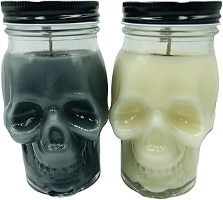 Halloween Candles - Pumpkin Scented Soy wax Candles - Soy Candle Handmade in Canada - Vegan Soy wax - Unique Handcrafted Gift Ideas by AllumeMoi Candles (Black)