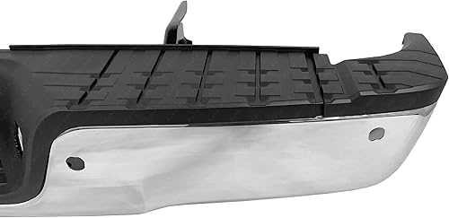 Miniatura 6 de BUMPER-KING Conjunto de parachoques trasero compatible con Toyota Tundra TO1103116 2007-2013 de acero cromado con Park Assist
