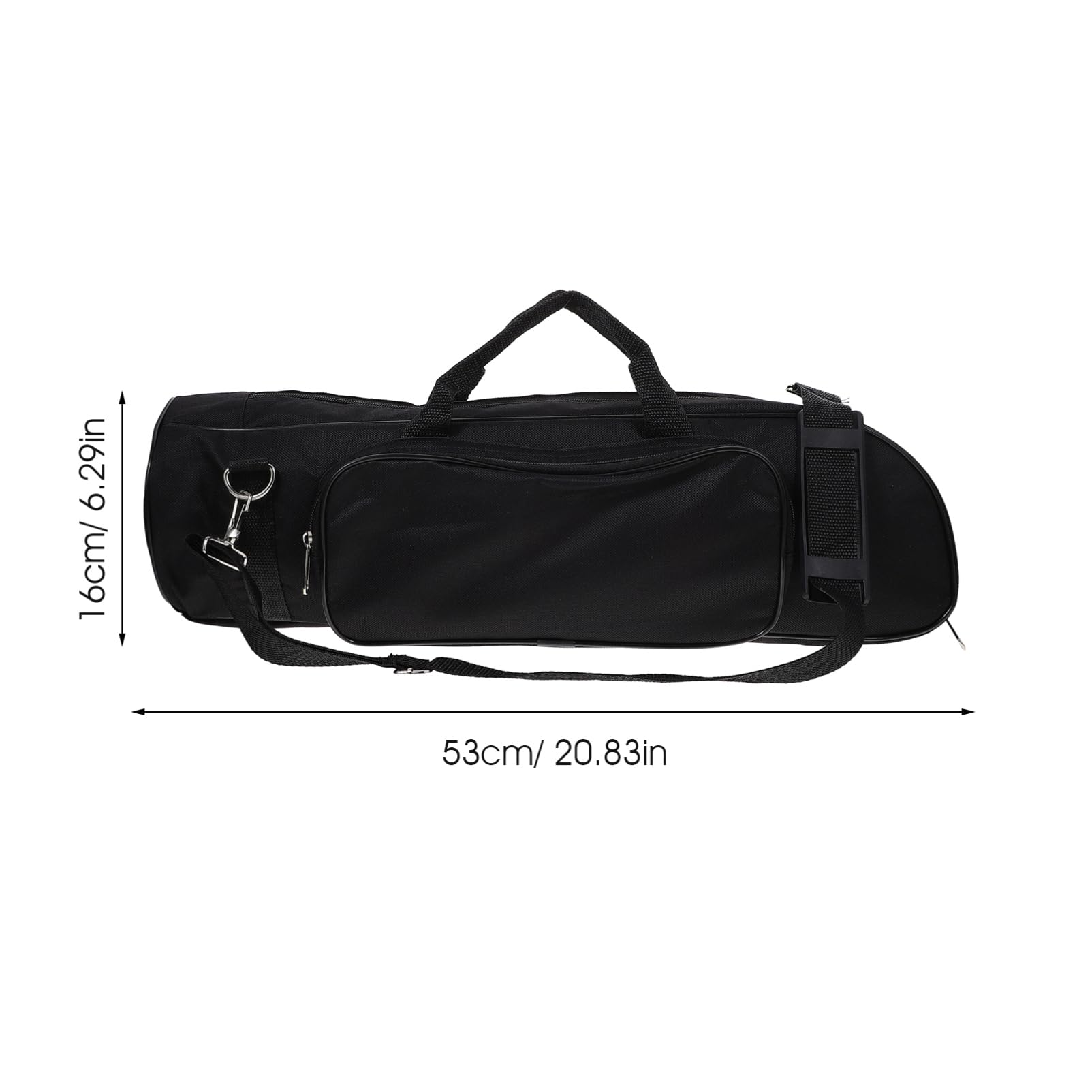 Hemoton Portable Trumpet Carrying Bag Shoulder Strap Durable Oxford Material Case