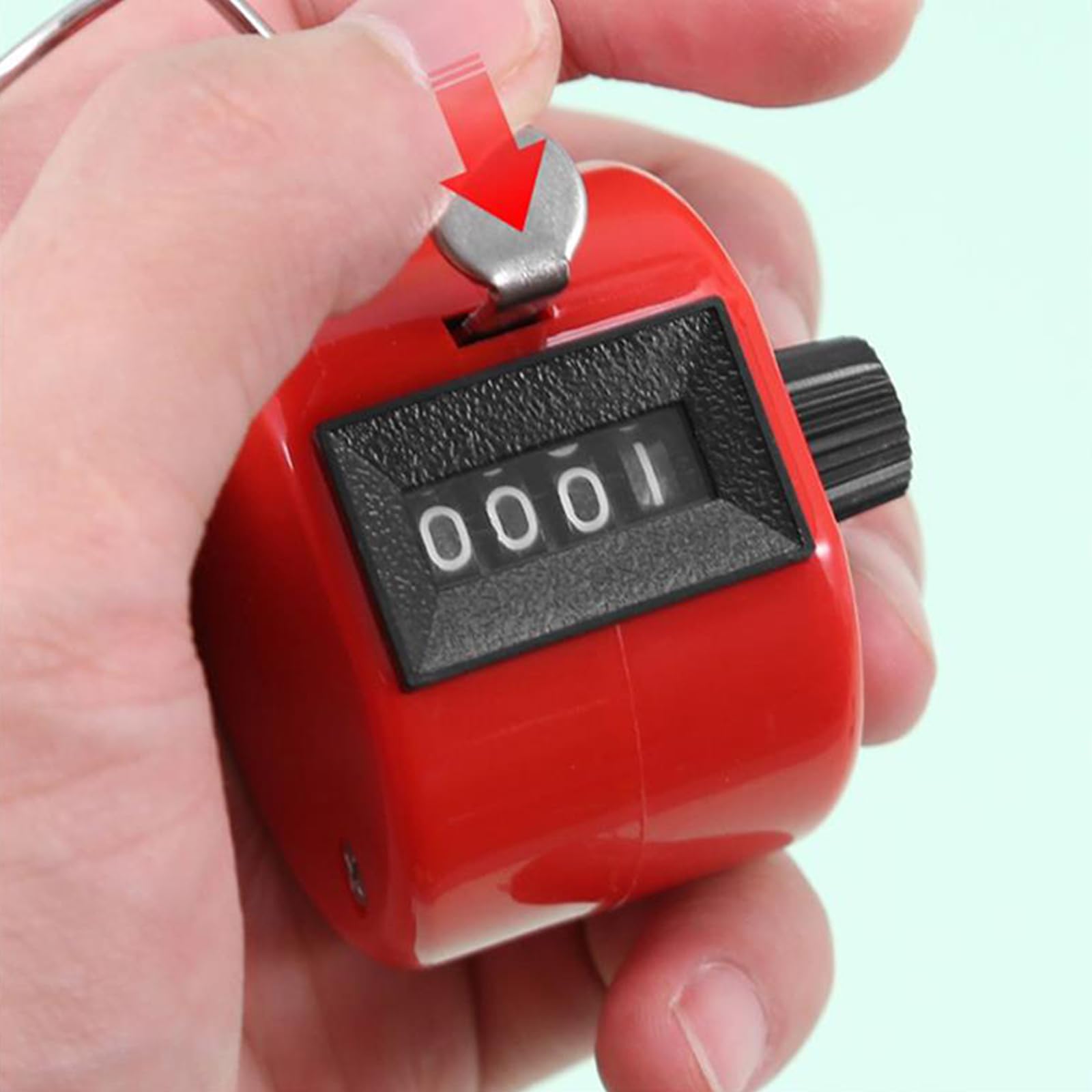 Contador de Clic de 4 Dígitos Manual Plástico ABS para Golf