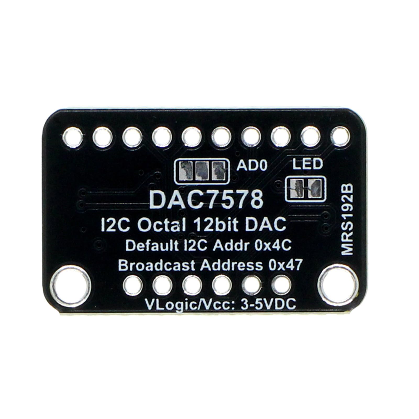 DAC7578 12-Bit I2C, hochgenauer Digital Analog Adapter, rauscharmes, Ausrüstung, Adapter, Ausrüstung, programmierbare Quelle