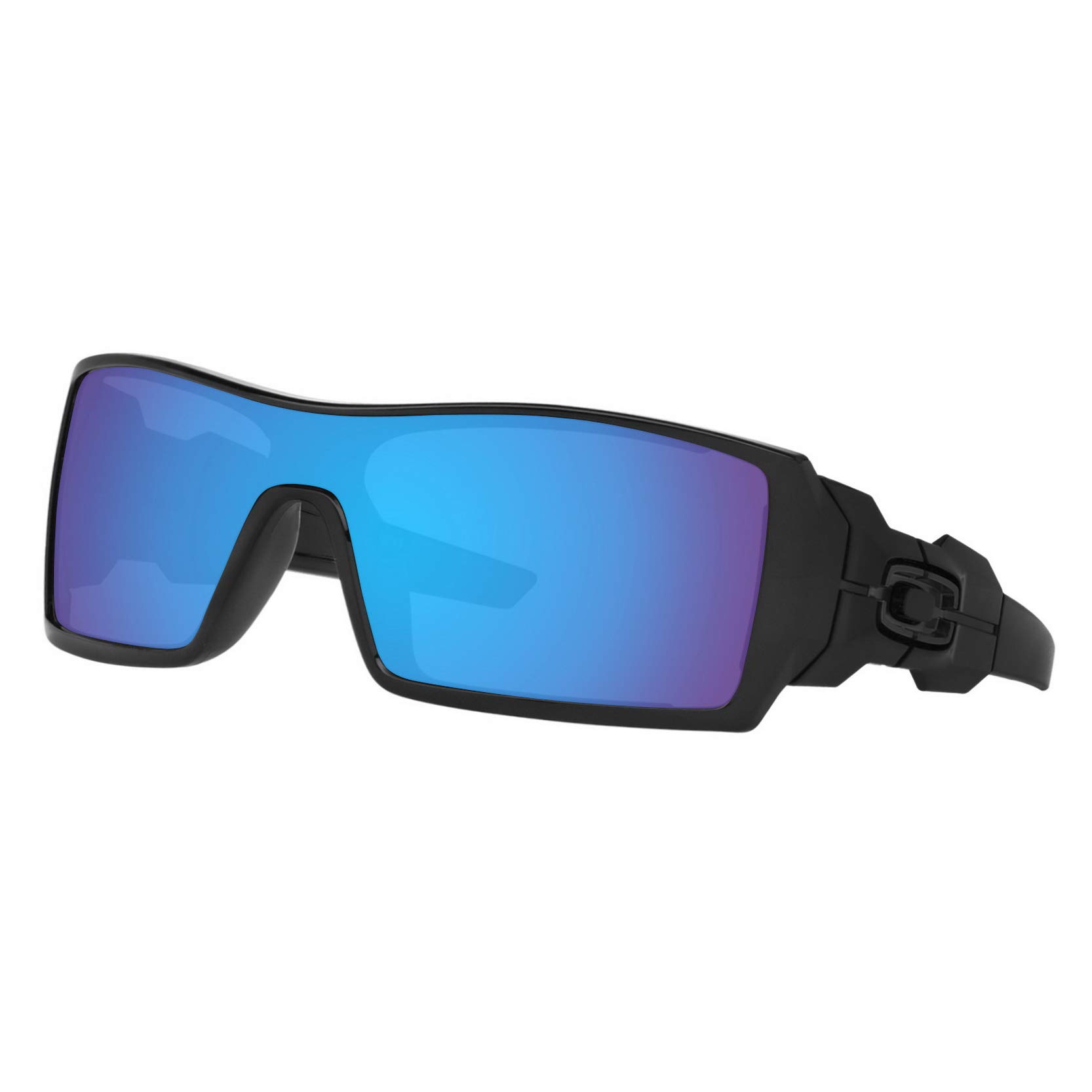 Predrox Blue Mirror Oil Rig Lenses Replacement for Oakley Sunglass Polarized