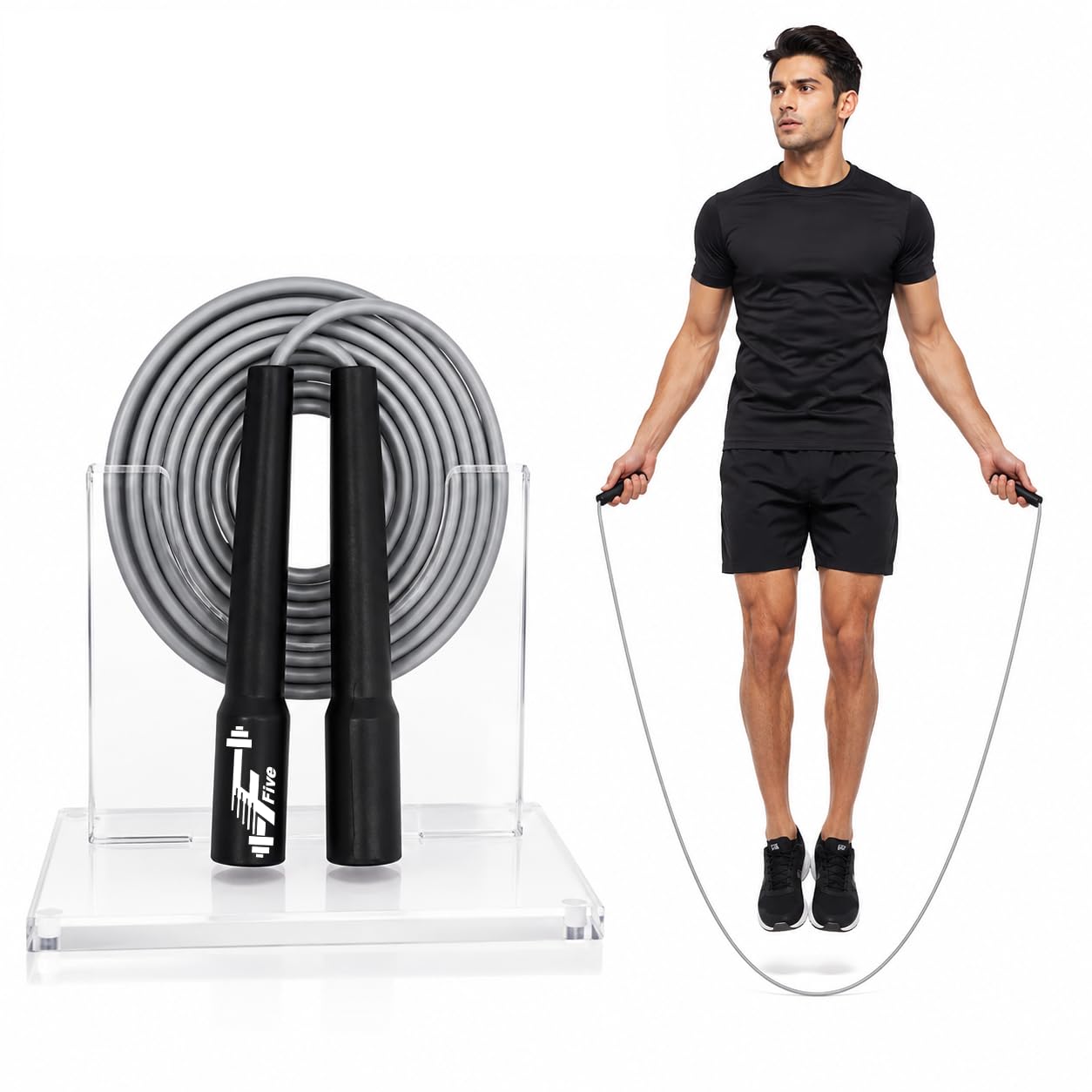 Jump Rope For Men Gym Women Kids Adjustable Freestyle Skipping Rope-image-1