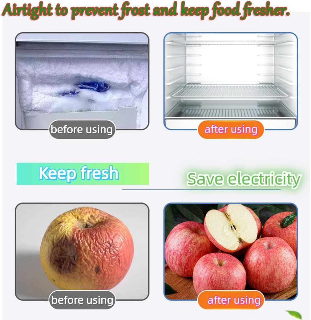 Repuesto de junta de puerta de refrigerador, opción de tamaño personalizado, duradero y flexible para un sellado eficiente del congelador y el refrigerador
