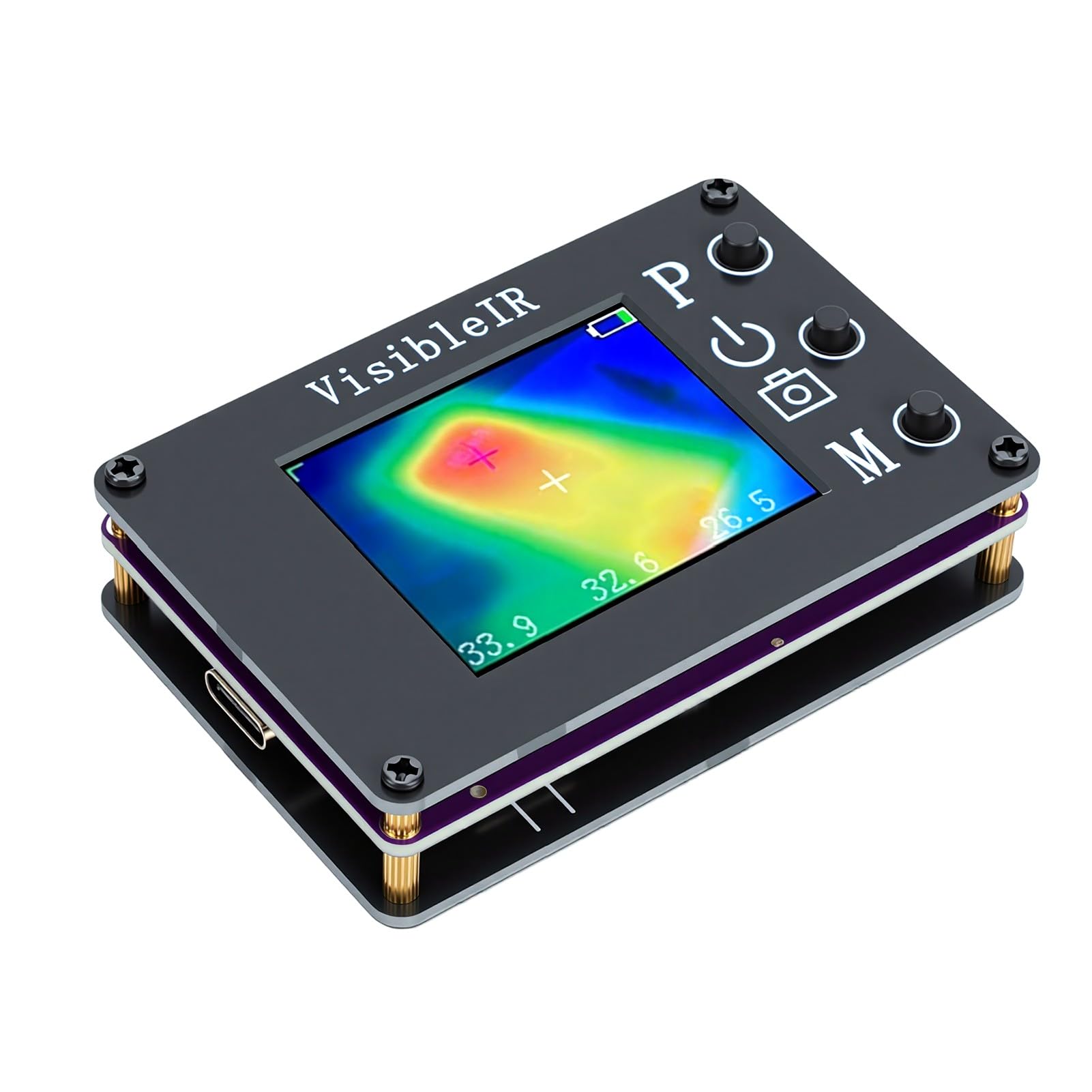 FTVOGUE Cámara Termográfica Portátil Pantalla TFT de 1,8 Pulgadas -40°C a