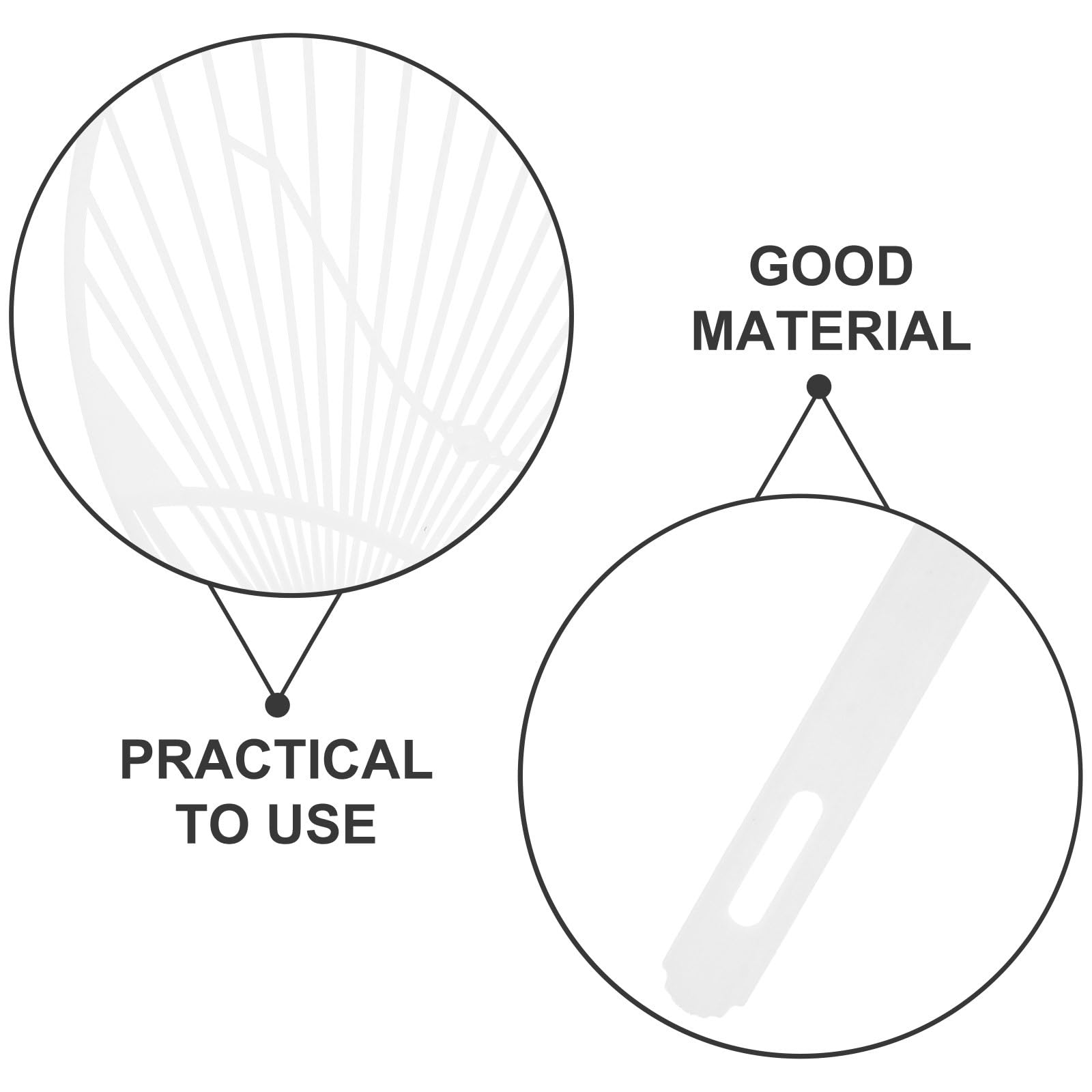 Amosfun Kit Fai da te Telaio Ventilatore Uchiwa 12.80X9.25 Pollici Plastica per Fabbricazione Di Ventilatore Portatile Personalizzato Decorazione Estate
