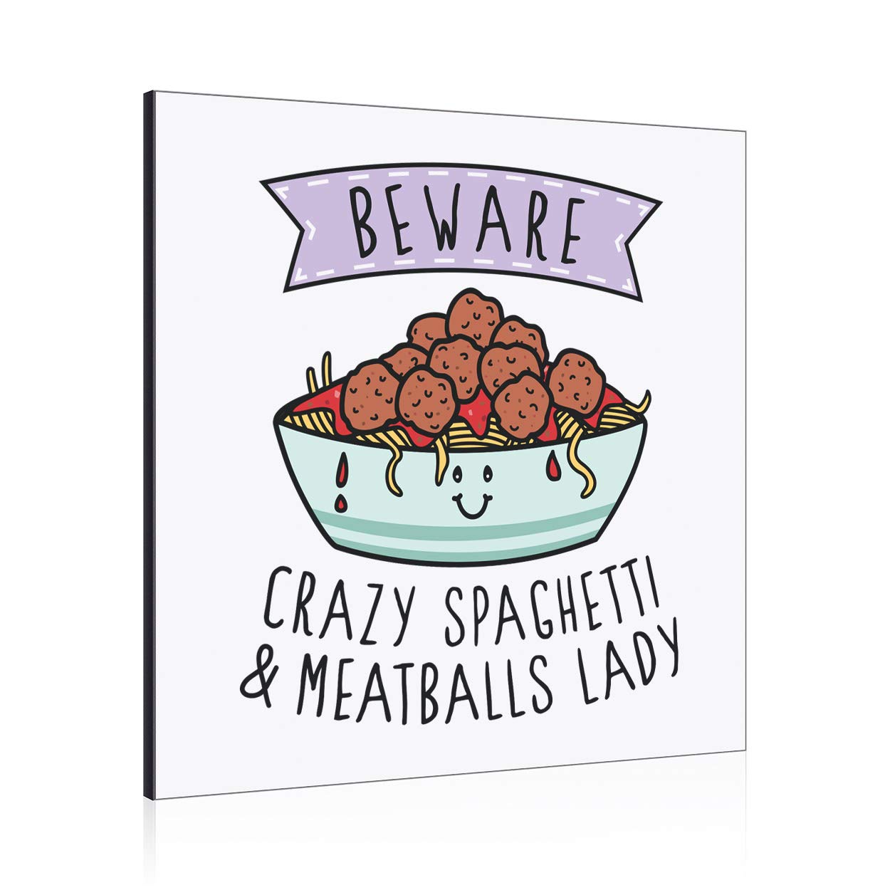 Cadre photo mural femme Spaghetti & Meatballs Gift Base pour décoration intérieure