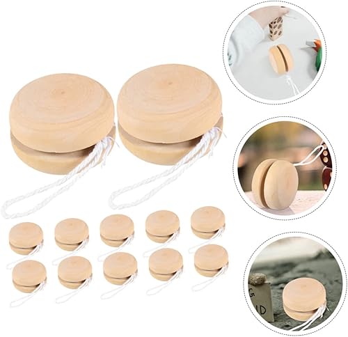 Miniatura 7 de ERINGOGO 36 piezas Yoyo Ball Out Door Toys Outdoor Playset Juguetes de descompresión Juguetes de pintura a mano Juguetes de madera Juguetes Yoyo