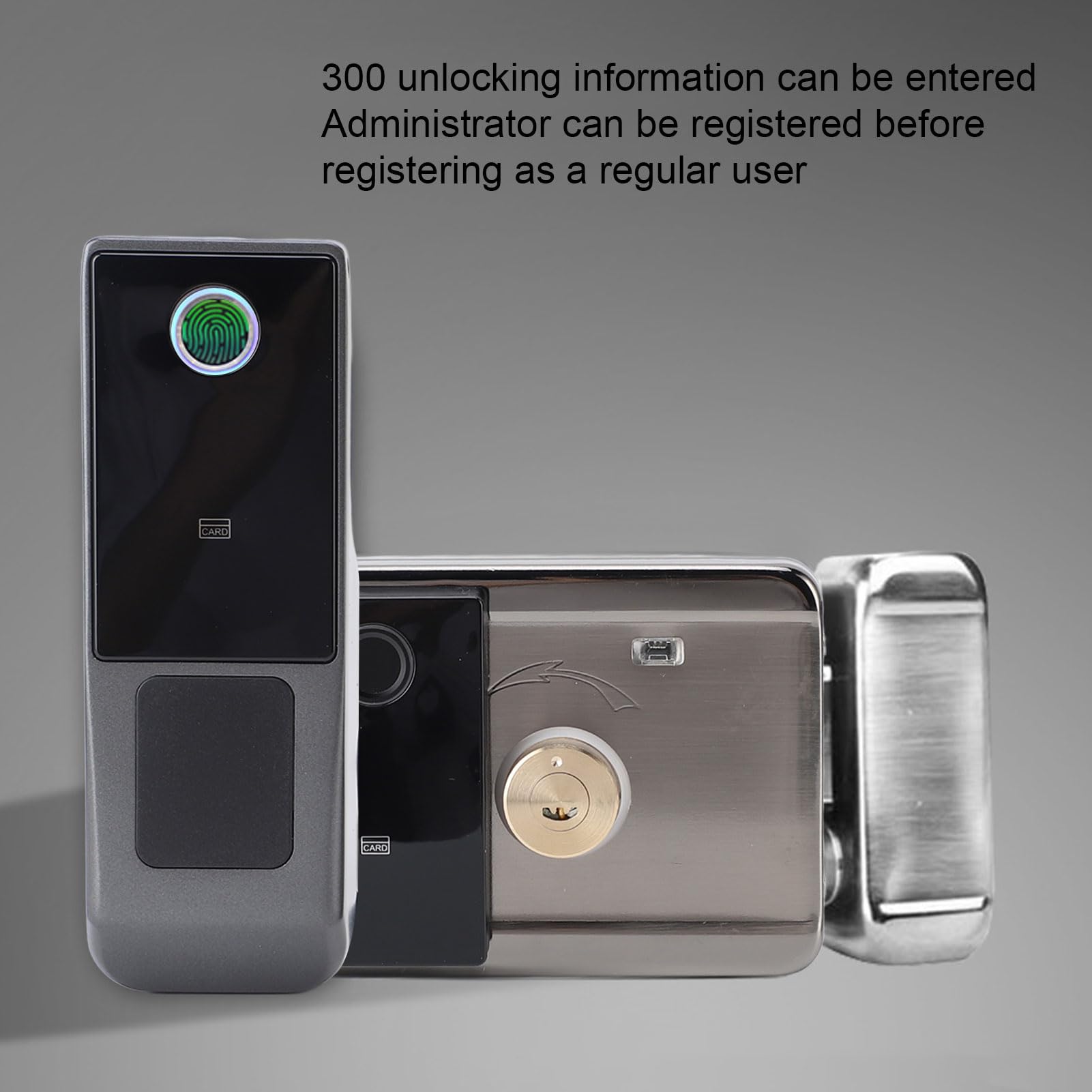 Jeanoko Intelligentes Türschloss, Wasserdichtes Fingerabdruck-