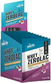 Whey Zerolac - 10 Sachês 40g Iogurte de Frutas Vermelhas - Shark Pro