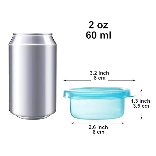 Miniatura 6 de Youngever 9 juegos de almacenamiento de alimentos para bebés, recipientes de plástico para alimentos para bebés (4 onzas)