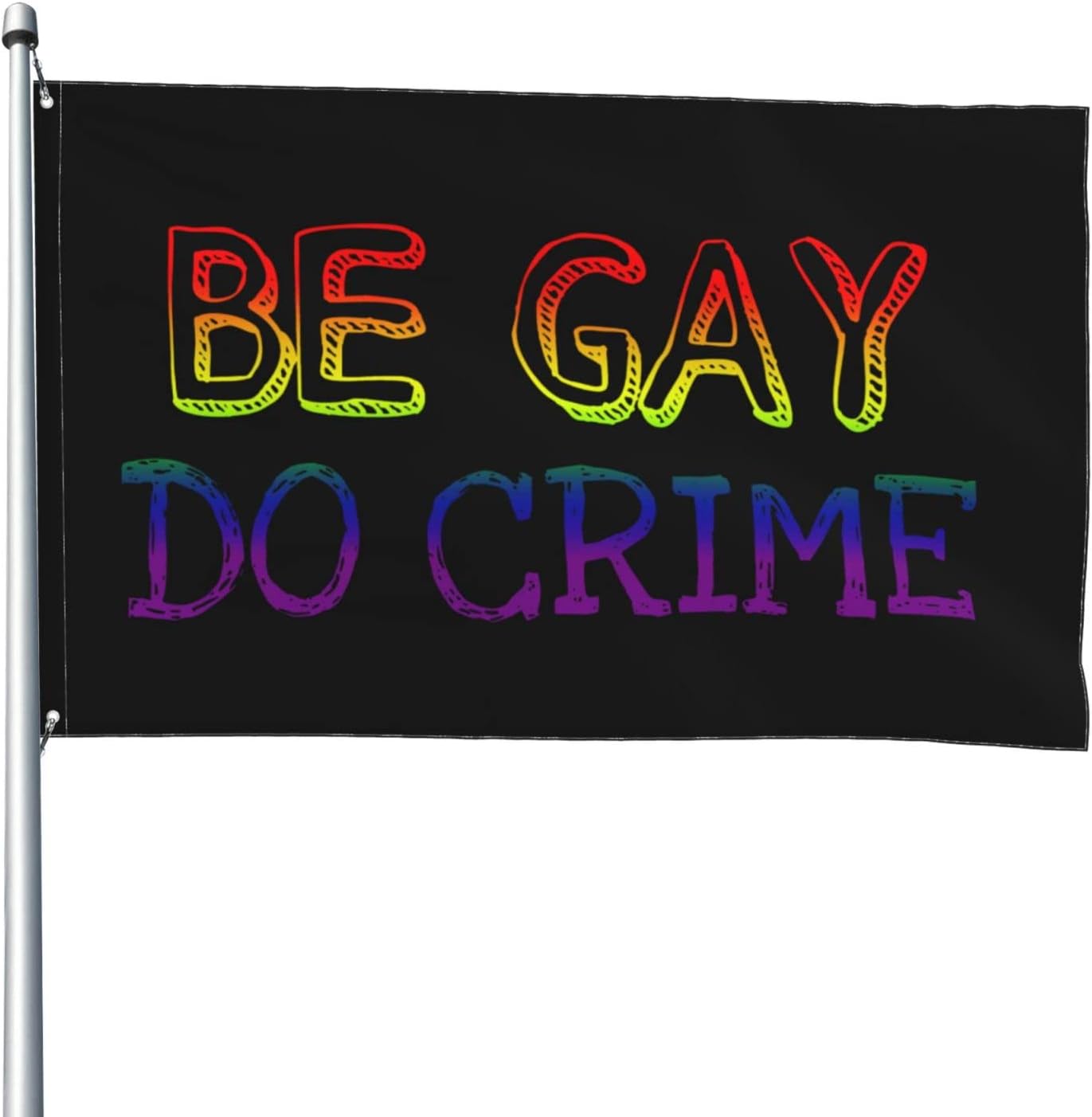 Amazon.com : Be gay, do crime Pride Flag LGBT Flag 4X6 Feet - Vivid ...