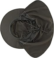 Vista 72 de Home Prefer Sombrero para sol para el aire libre con protección UV, secado rápido, unisex con solapa para proteger el cuello Negro