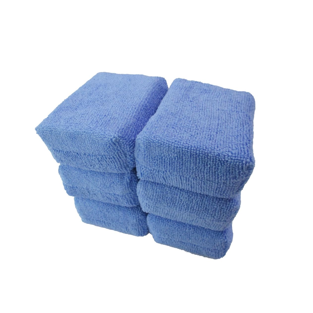 KOMBIUDA 8pcs Microfiber Car Drying Towels Soft Waxing Cloths for Car Cleaning and Polishing Durable Blue Auto Towels Trucks Rvs Boats