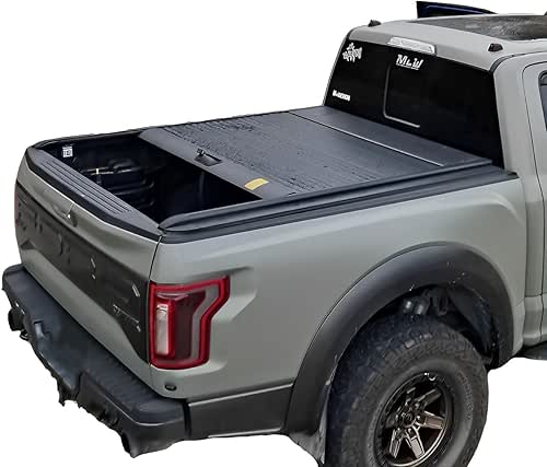 Aluminum Retractable Roll-up Hard Tonneau Cover with Key for 2010-2023