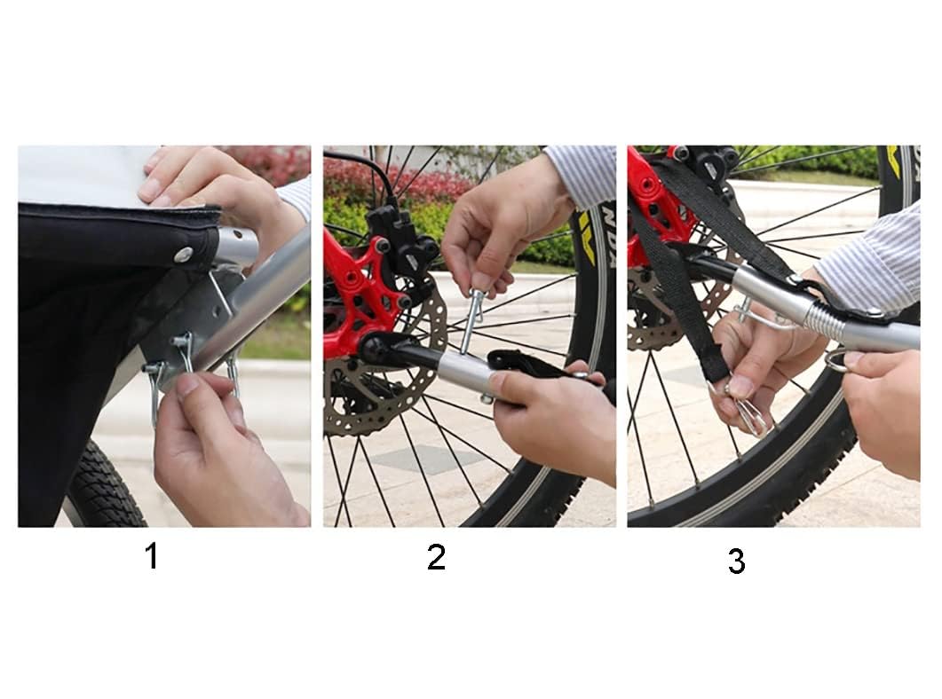 Fahrradanhänger Kupplung, Fahrrad AdapterFahrrad Anhängerkupplung Mit Sicherungsstift Hundeanhänger Fahrradkupplung für Fahrrad-kinderanhänger Kinderwagen Lastenanhänger